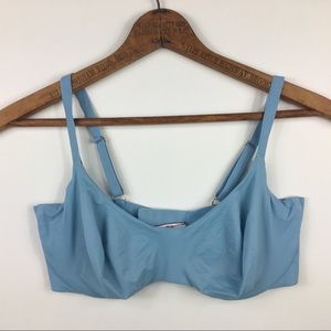 Victoria’s Secret 36DDD Incredible Blue Underwire Bra Unlined Demi